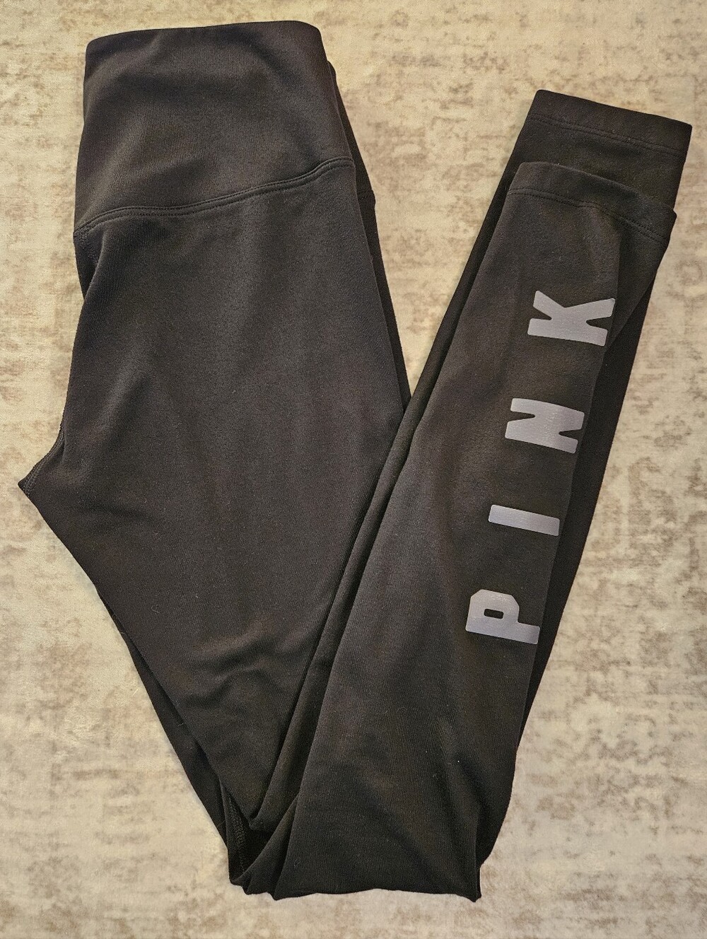 PINK Black Womens' Fleece Linned Leggings